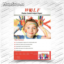 کاغذ 108 گرم Wolf کتد 100 برگی A4